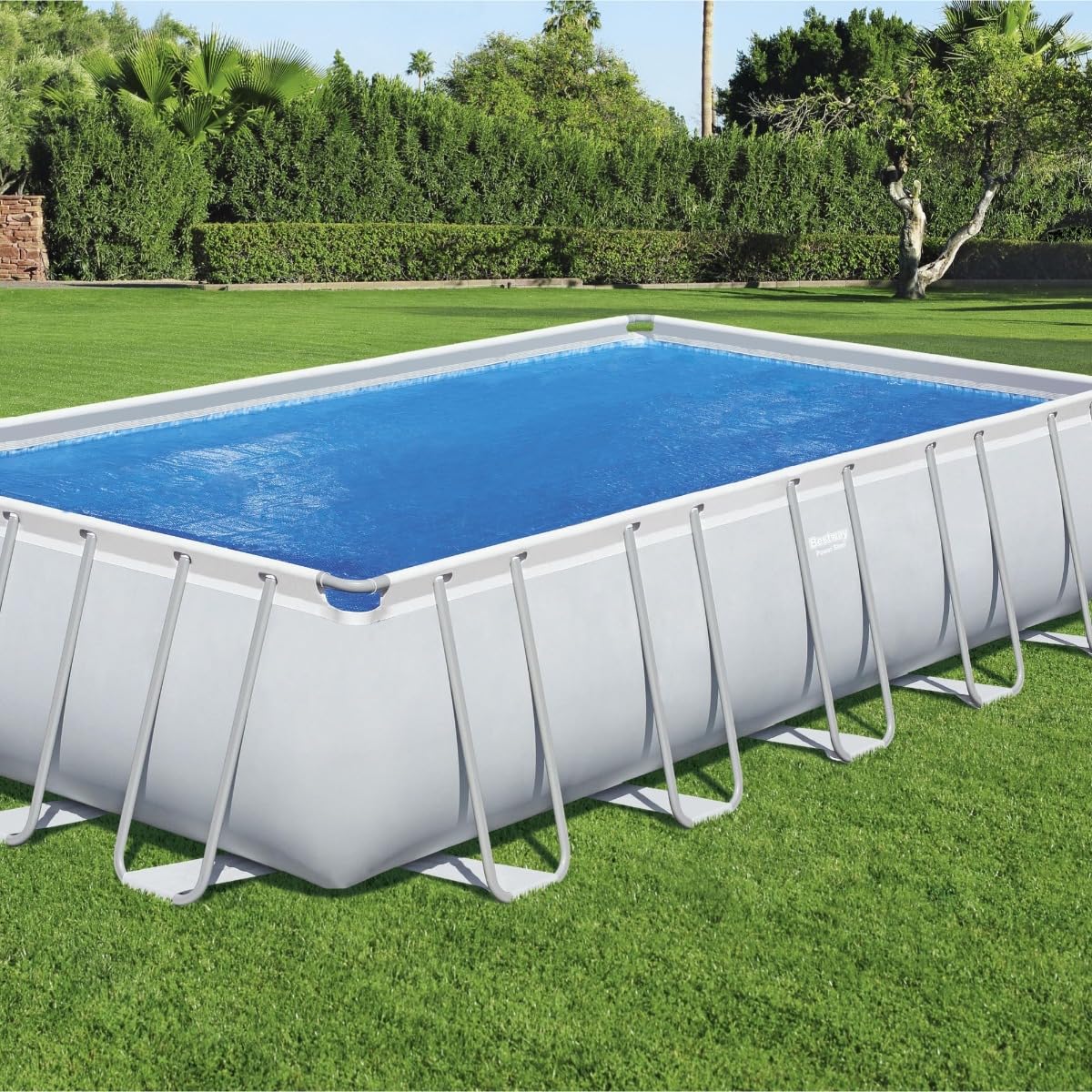 BESTWAY Cobertor Solar Rectangular 703x336 cm para Piscinas Rectangulares de 640x274 cm Azul