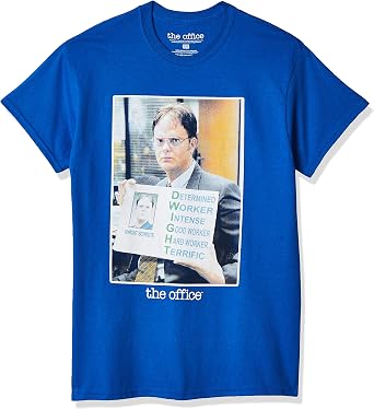 T-Line Mens The Office Tv Series Dwight Color Graphic T-Shirt