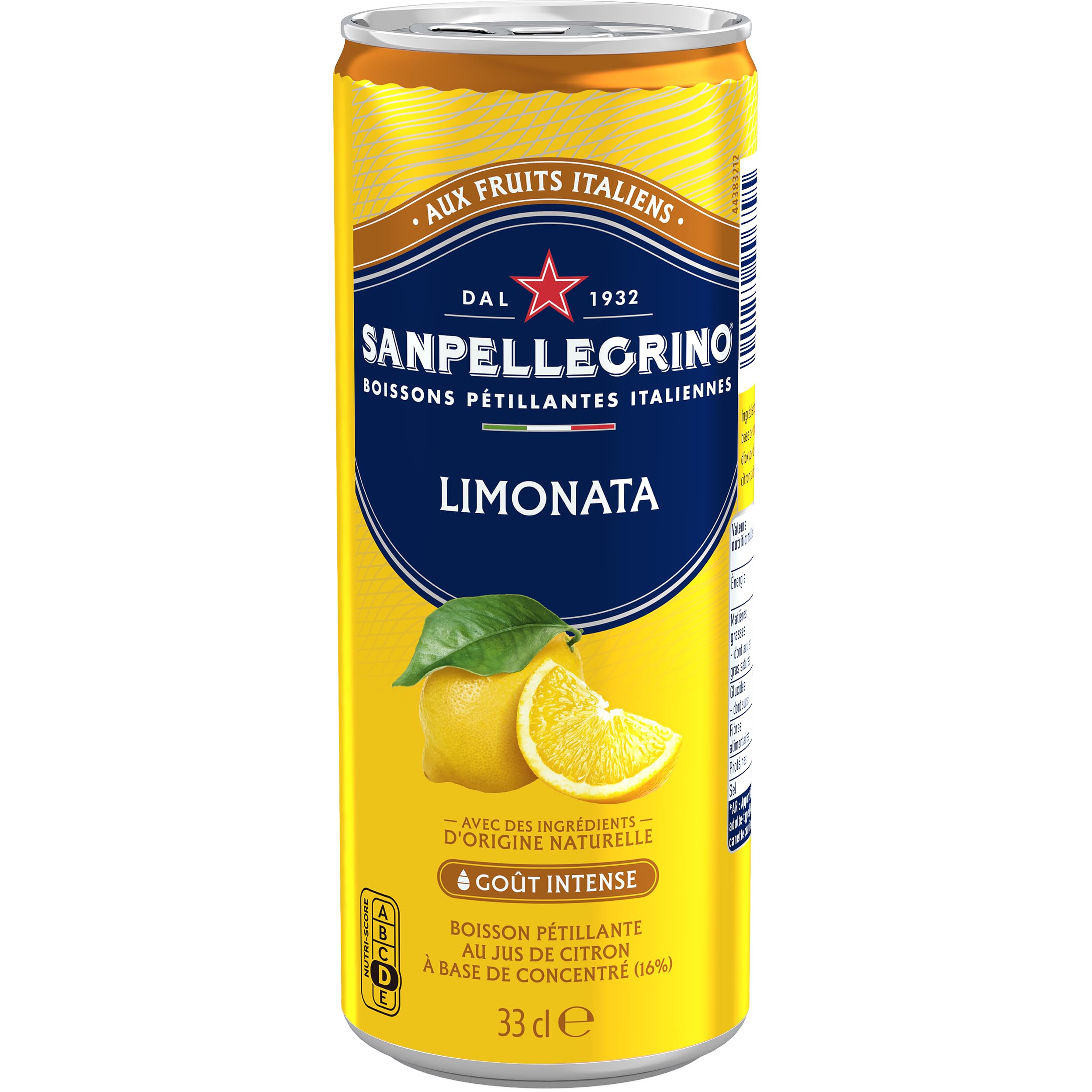SANPELLEGRINO boisson gazeuse aromatisée Limonata 24 x 33cl