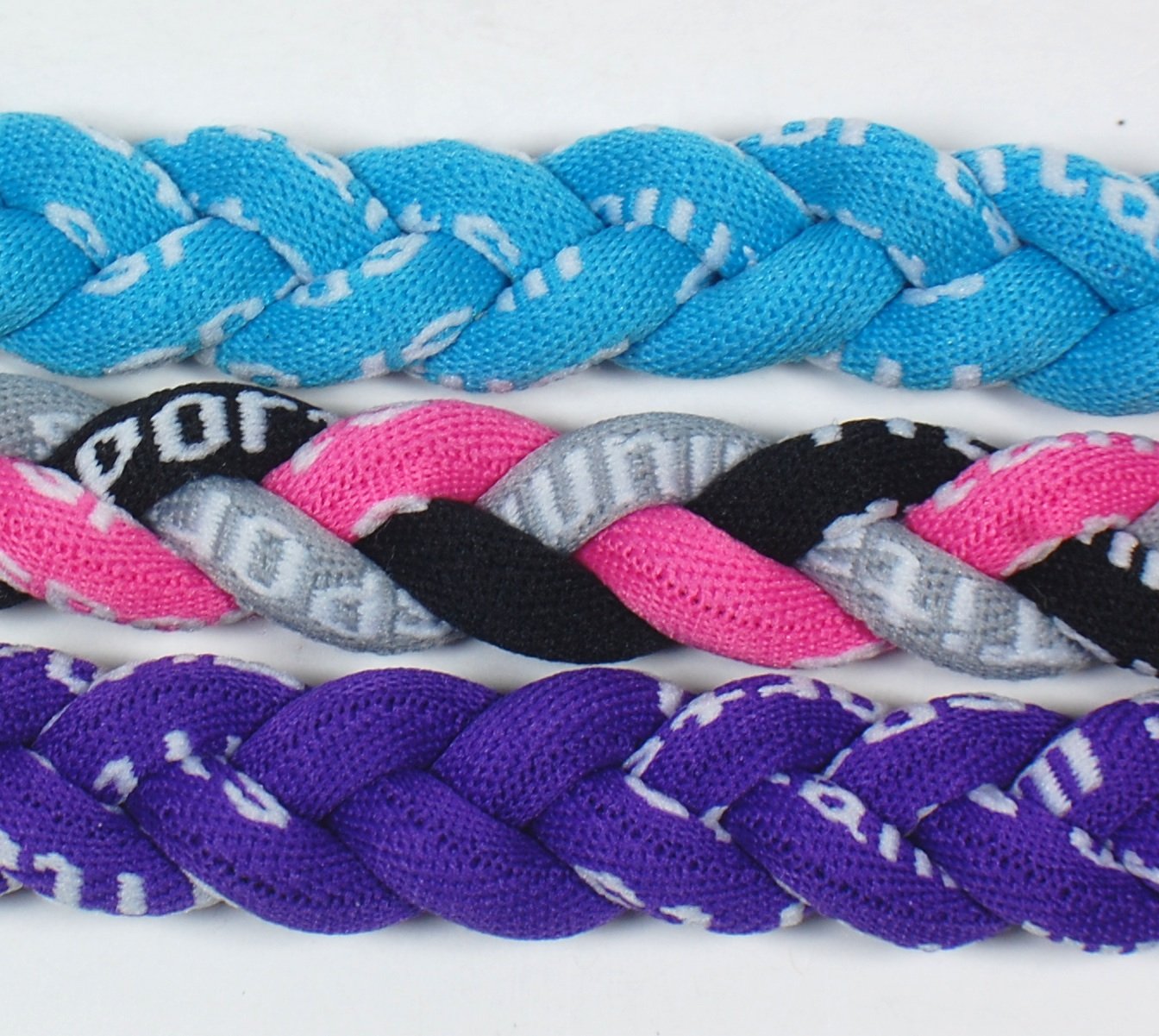 NEW! Extreme Sports 3-Pack of Tornado Necklaces (Light Blue-Purple-Pink Gray Black