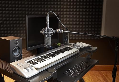 Miniatura 8 de Audio-Technica AT2035 Micrófono de condensador cardioide, perfecto para estudio, podcasting y transmisión, salida XLR, incluye soporte de choque