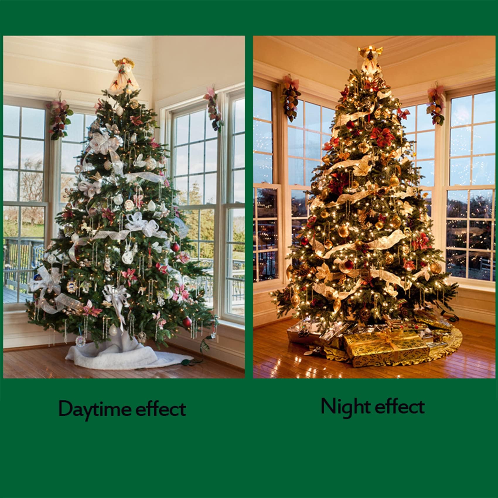 Amazon.co.jp: クリスマスツリー 大型 LED飾りライト 組み立て式 180cm