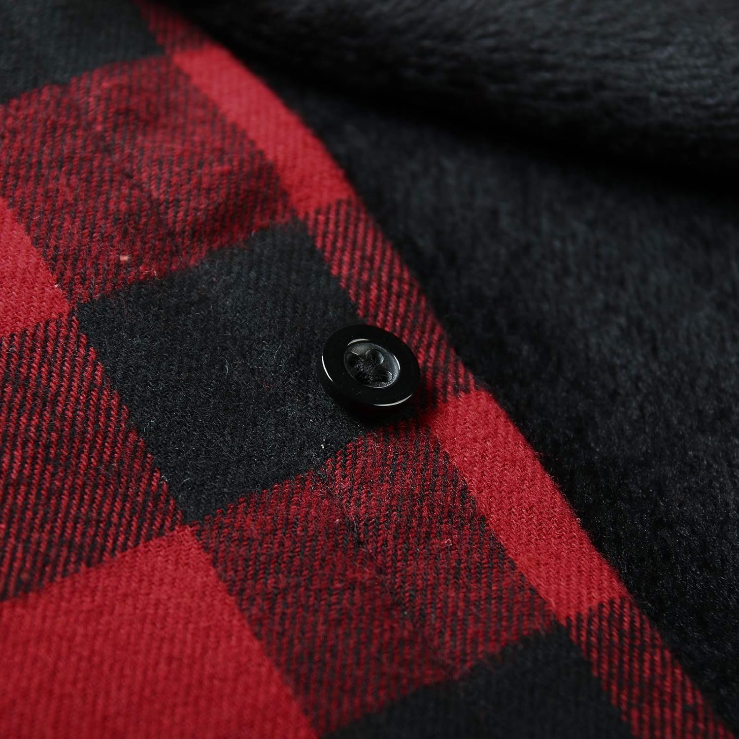 OCHENTA Boys Lined Flannel Shirt Plaid Shacket Long Sleeve Warm Top Jacket - Image 4