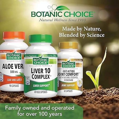 Miniatura 6 de Botanic Choice Complejo de hígado 10 - Suplemento premium para la salud y bienestar del hígado - Mezcla de hierbas naturales con extracto de cardo
