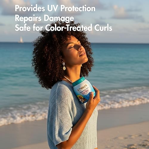 Miniatura 3 de Etniker Caribe, Acondicionador sin enjuague, Crema hidratante para rizos, mascarilla hidratante para el cabello, resultados de grado de salón 33 Oz.