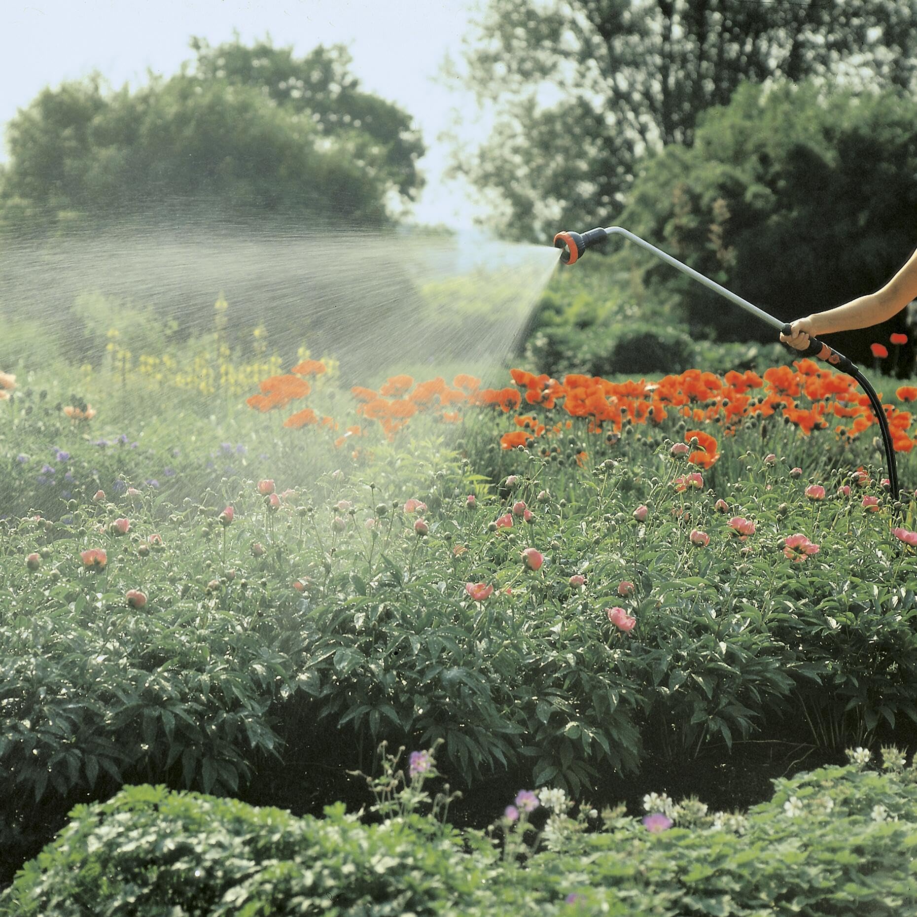Gardena Lancia a doccia con prolunga Profi-System: Lancia a doccia con prolunga per una maggiore portata d'acqua, lunghezza 92 cm (2849-20)