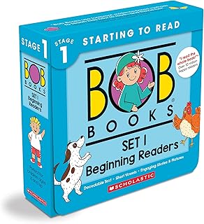 Bob Books - Set 1: Beginning Readers Box Set | Phonics, Ages 4 and up, Kindergarten (Stage 1: Starting to Read): 01
