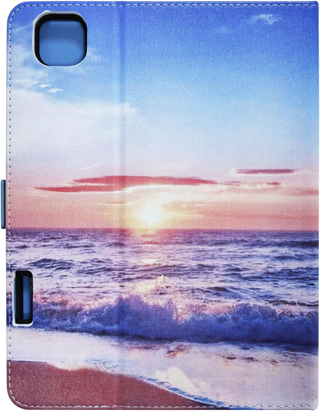 for iPad Air 11 inch Case M3 2025/M2 2024 & iPad Air 5th/4th Gen 10.9" & iPad Pro 11 inch Case 4th/3rd/2nd/1st Gen with Pencil Holder/Stand/Hand Strap,Auto Wake/Sleep, Beach Sunrise Sea