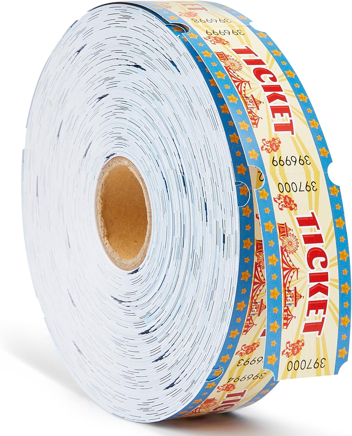 Roll Of 1000 Smile Face Tickets Smile Emoji 8 Colors Raffle Fun Fair Carnival