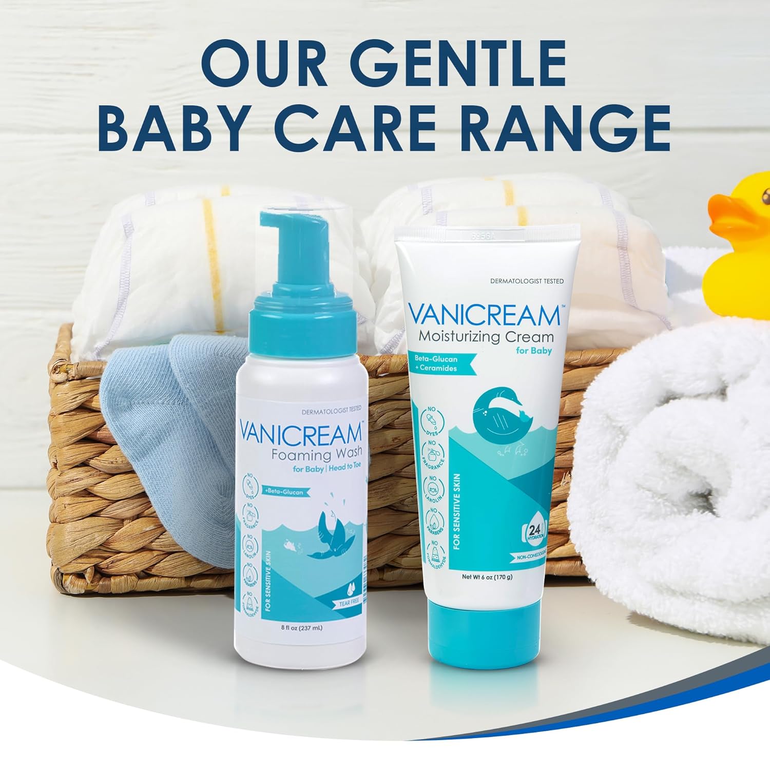 Vanicream Foaming Wash for Baby, 8 Oz, Gentle Cleanse and Moisture, Tear-Free Baby Shampoo and Body Wash with Beta-Glucan, Formulated without Common Irritants for Sensitive Skin, All Ages - Image 8