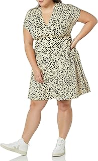 Amazon Essentials Women's Surplice Dress (Available in Plus Size)