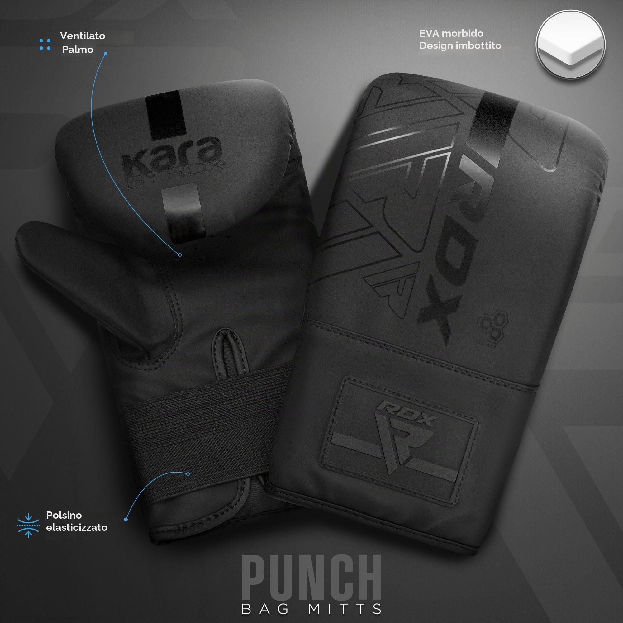 RDX 1.5FT Uppercut Pera Sacco da Boxe, Maya Hide Pelle Pesante Bag Set con Guantoni e Catena, Arti Marziali MMA Pugilato Muay Thai Kick Boxing, Casa Palestra Punch Sacchi Uomini Donne
