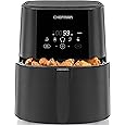 Chefman TurboFry Touch Air Fryer, The Most Compact And Healthy Way To Cook Oil-Free, One-Touch Digital Controls And Shake Reminder For The Perfect Crispy And Low-Calorie Finish, 5 Quart