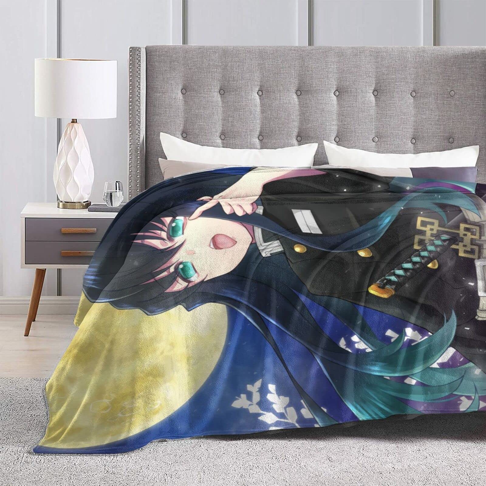 Amazon｜毛布 鬼滅 時透無一郎 アニメ ひざ掛け 軽量 薄手