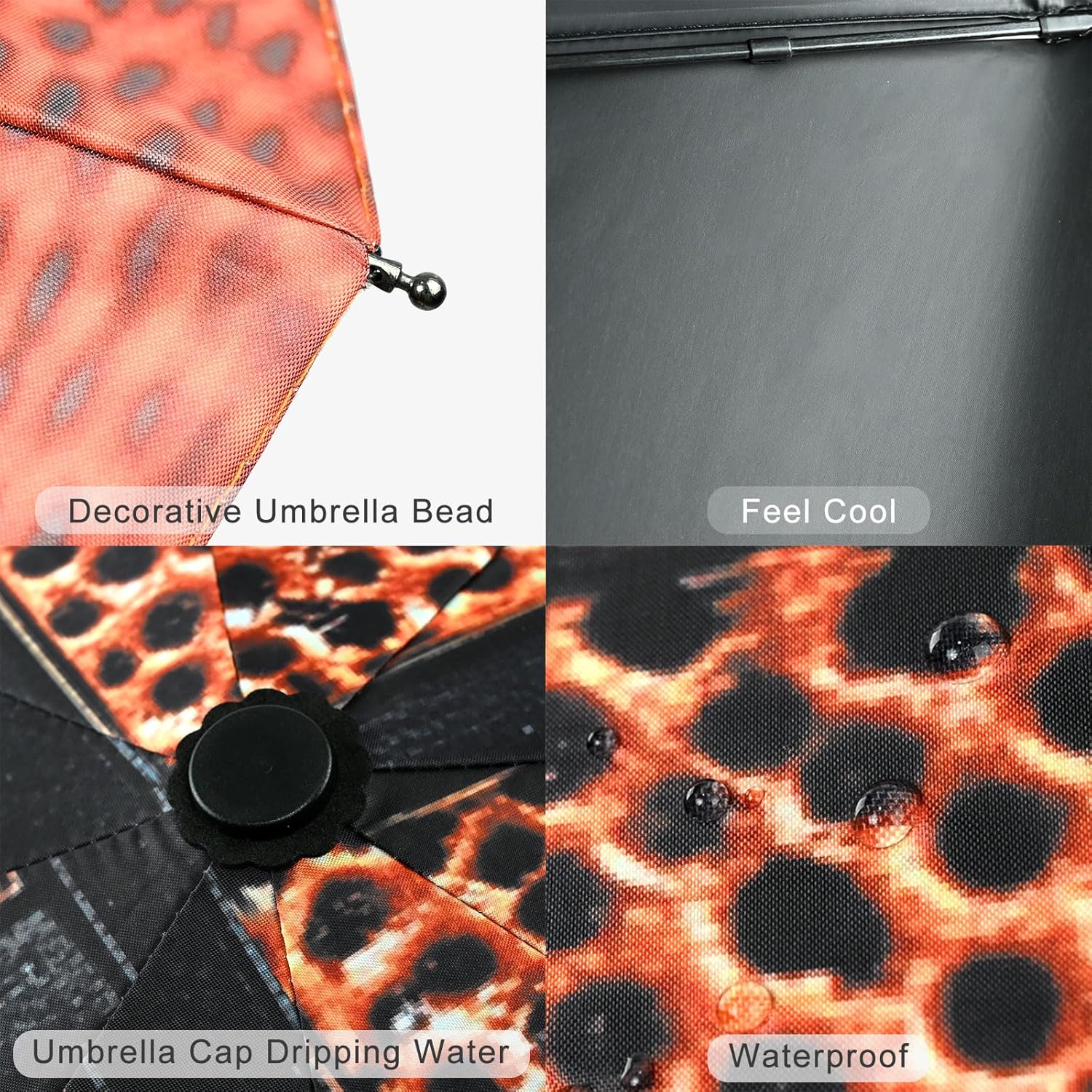 Windproof Travel Umbrella Folding Compact Automatic Umbrellas for Women Men Rain Sun