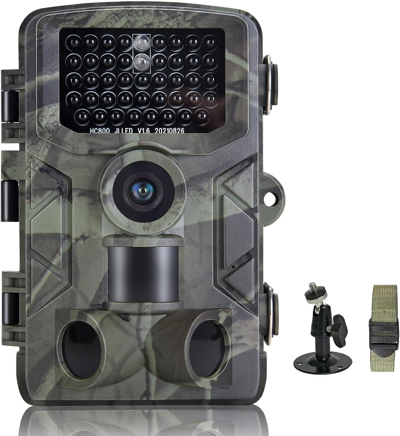 Kamera myśliwska 4K 50 MP, wodoodporna fotopułapka IP65, szerokokątna 120° Fotopułapka na podczerwień, karta pamięci nie jest dołączona