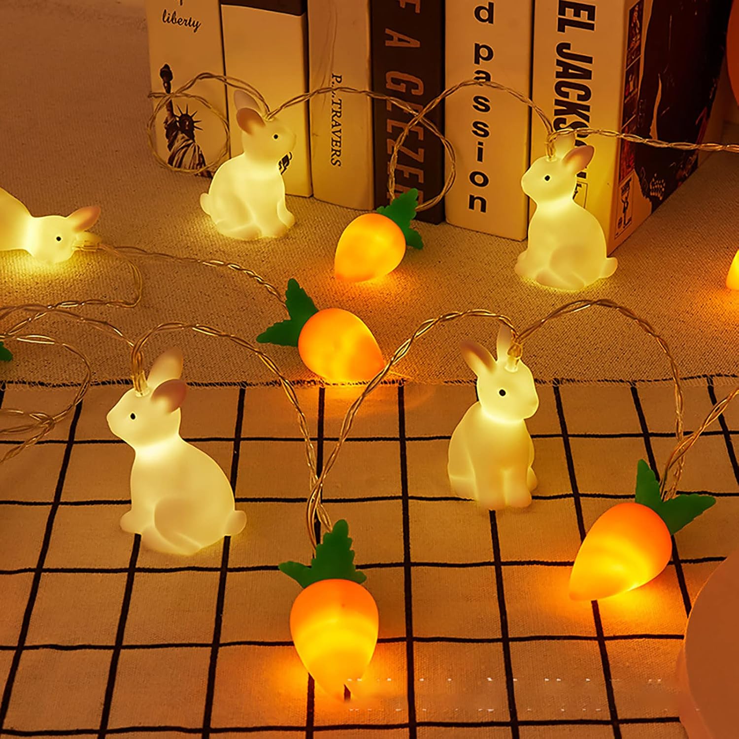 Snakell Easter Bunny String Light, 10 LED/20 LED Easter Decoration