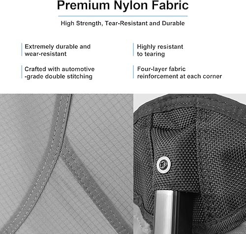 Miniatura 7 de Silla plegable para exteriores, silla de campamento portátil, ligera, compacta, sillas plegables al aire libre para camping, playa, césped, playa,