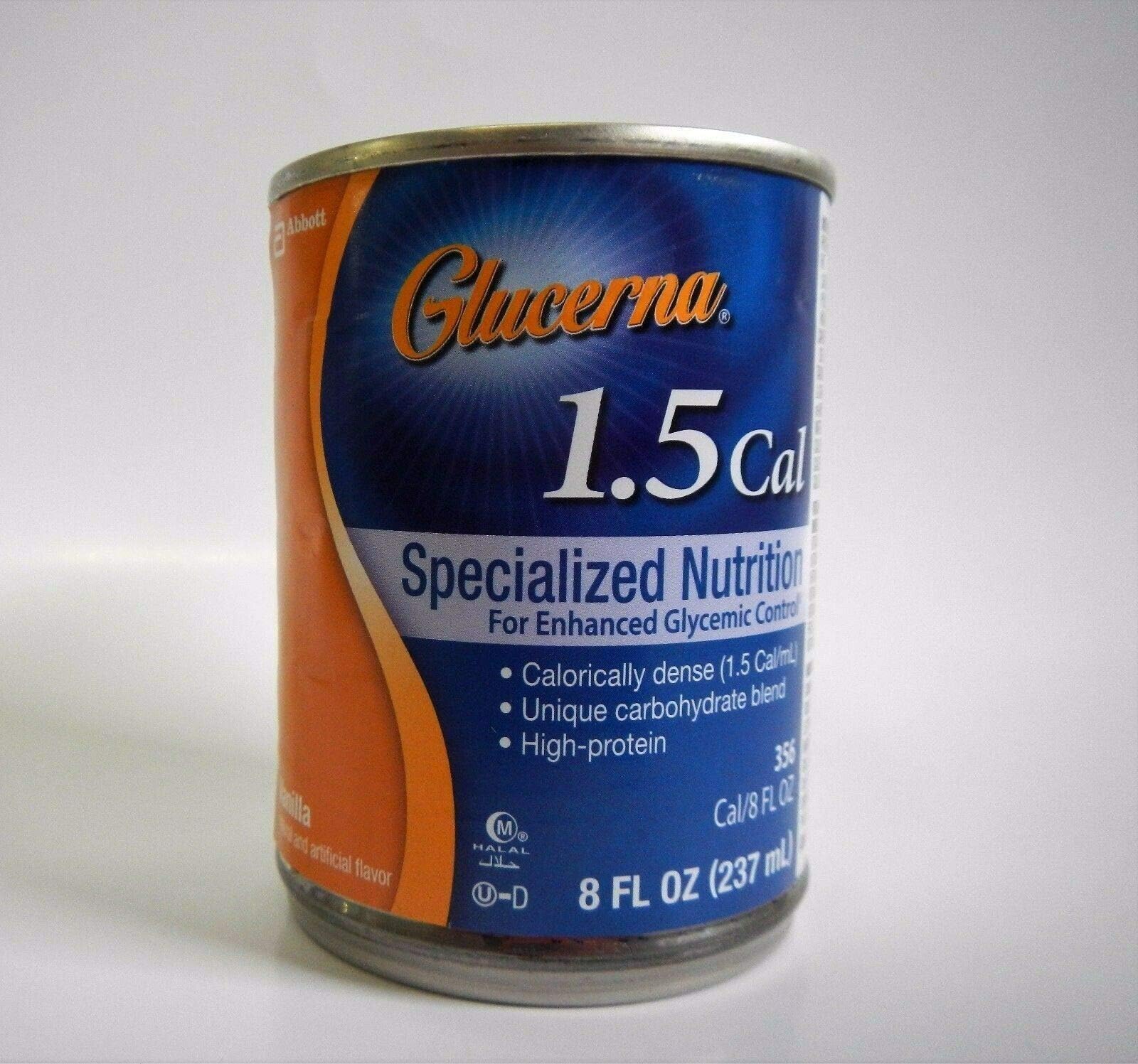Glucerna 1.5 Cal Snack Shake Can,Vanilla Flavor, Model: 53534-8 Oz/Can, 24/Case