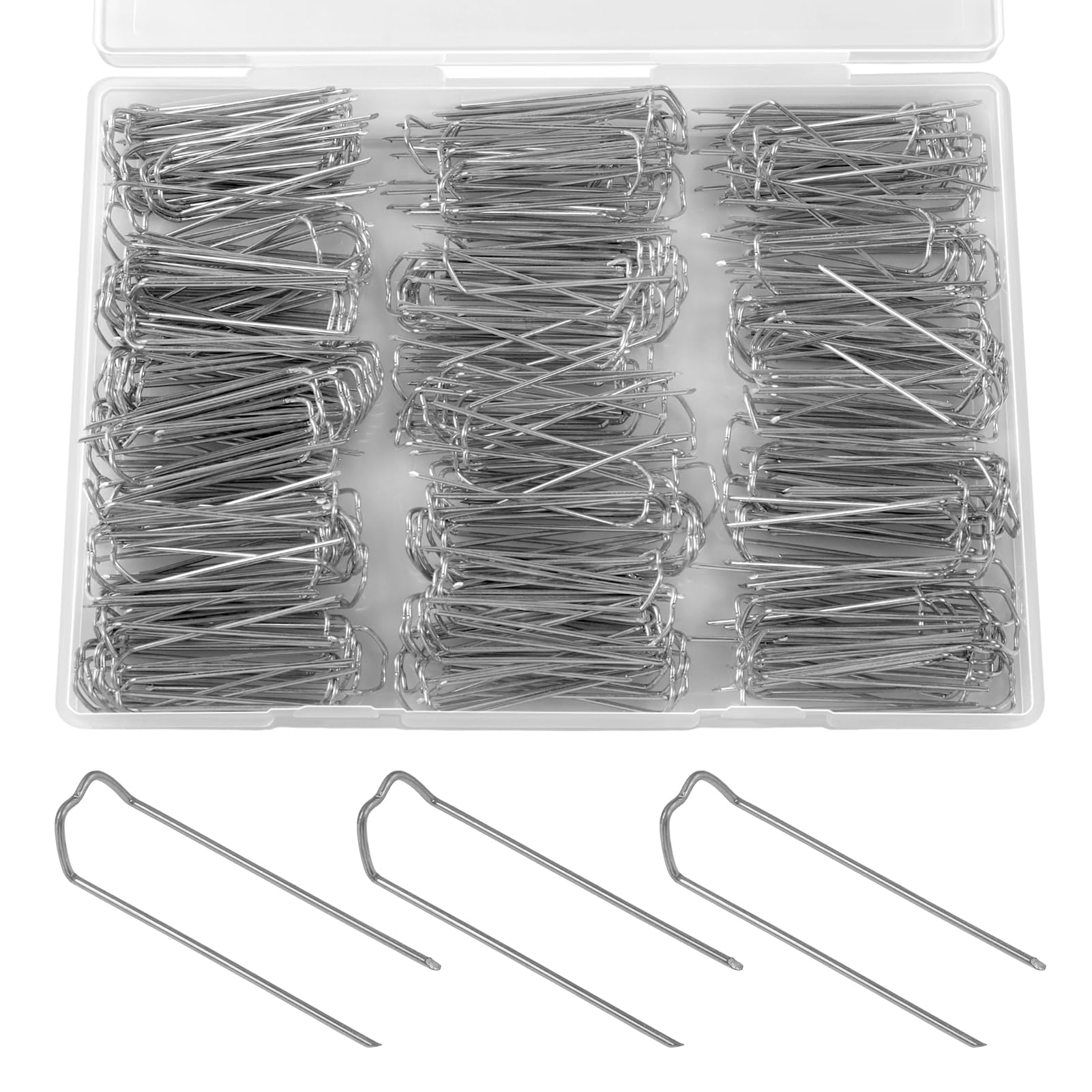 SPEEDWOX 300pcs Floral Pins Greening Pin 1.8 Inch U-Shape Floral Fern Pin Premium Metal Sharp Flower Plant Pins for Straw Wreath Making Floral Arrangement Supplies DIY Craft Projects Bouquet Plants-image-30