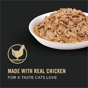 Purina Pro Plan Healthy Metabolism Wet Cat Food in Gravy, Chicken (24) 3 oz