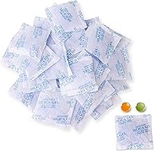 Lens-Aid Silica Gel Sachets 10g x 30pcs - Reusable Desiccant with Orange/Green Indicator, Anti-Humidity for Camera, Food, Cabinet, 3D Filament, Shoes