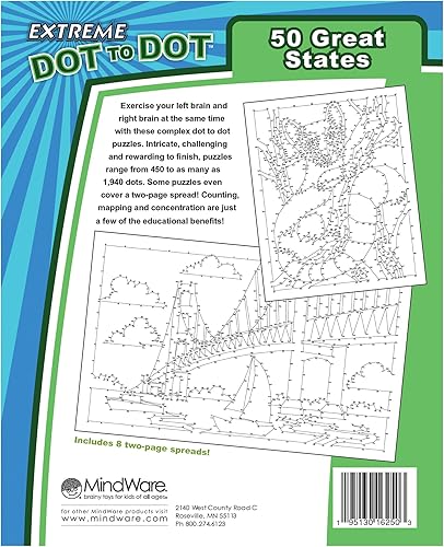 Miniatura 3 de MindWare Punto extremo a punto 50 grandes estados edades de 8 años en adelante