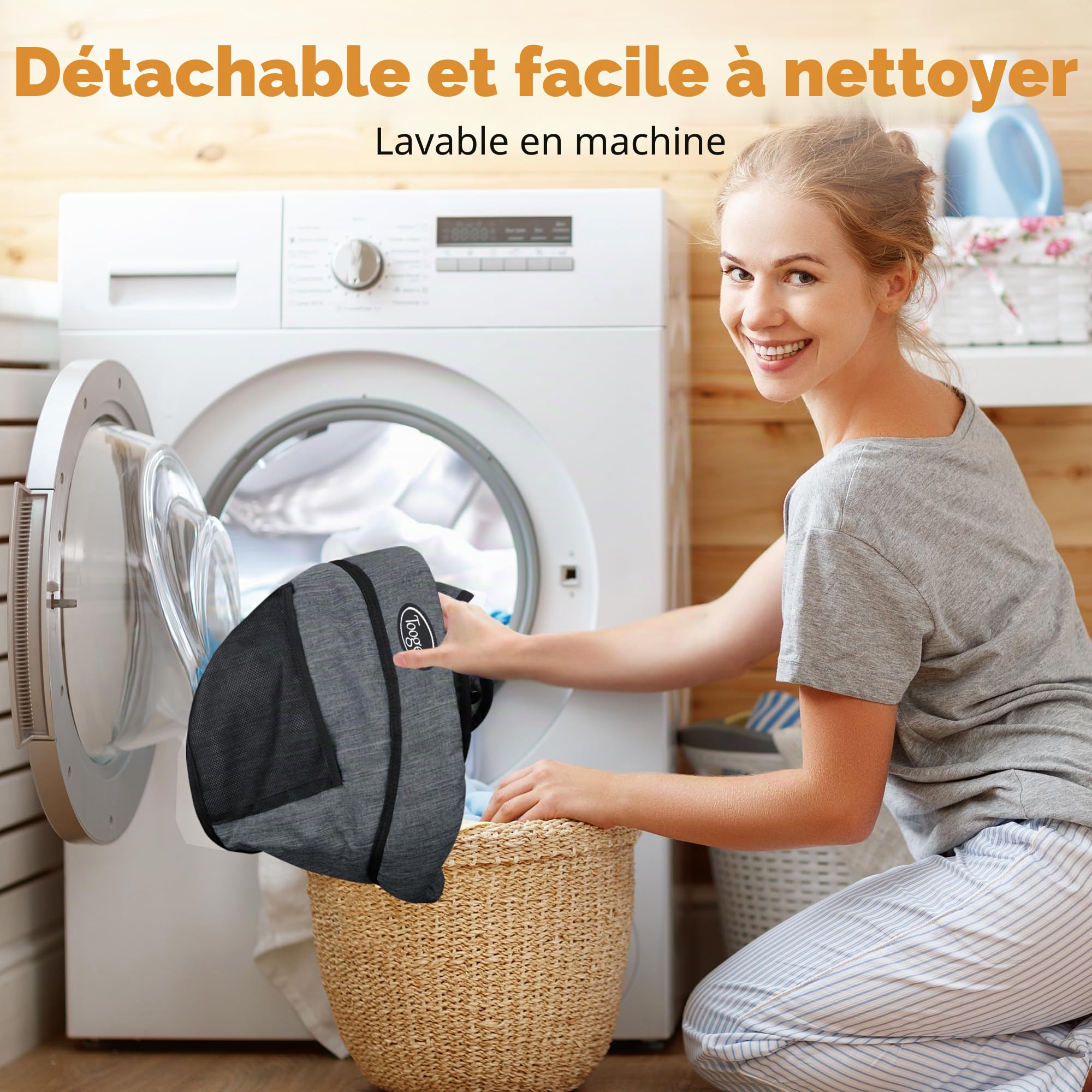 Toogel Siège de Table pour Bébé, Chaise Haute Portable Pilante avec Harnais de Sécurité, Chaise Enfant de Table avec Sac de Transport pour Maison et Voyage (Gris)