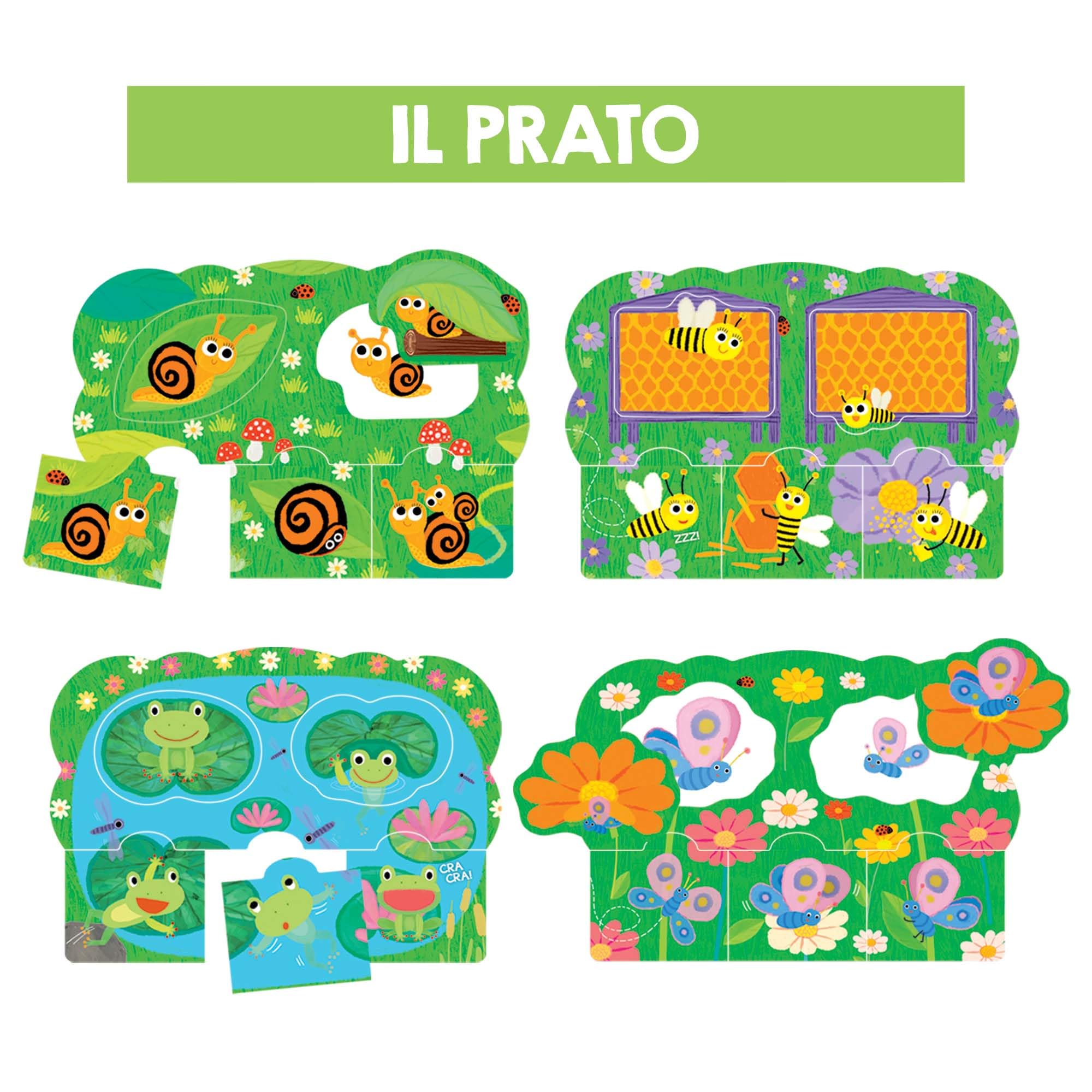 HEADU - Chi Cosa Dove - Giochiamo a Parlare Con Gli Animali! | Giochi Educativi 2 3 4 5 Anni, Sviluppo Linguaggio Bambini, Gioco Didattico, Giochi da Tavolo Bambini, Regalo Bambina, Regalo Bambino
