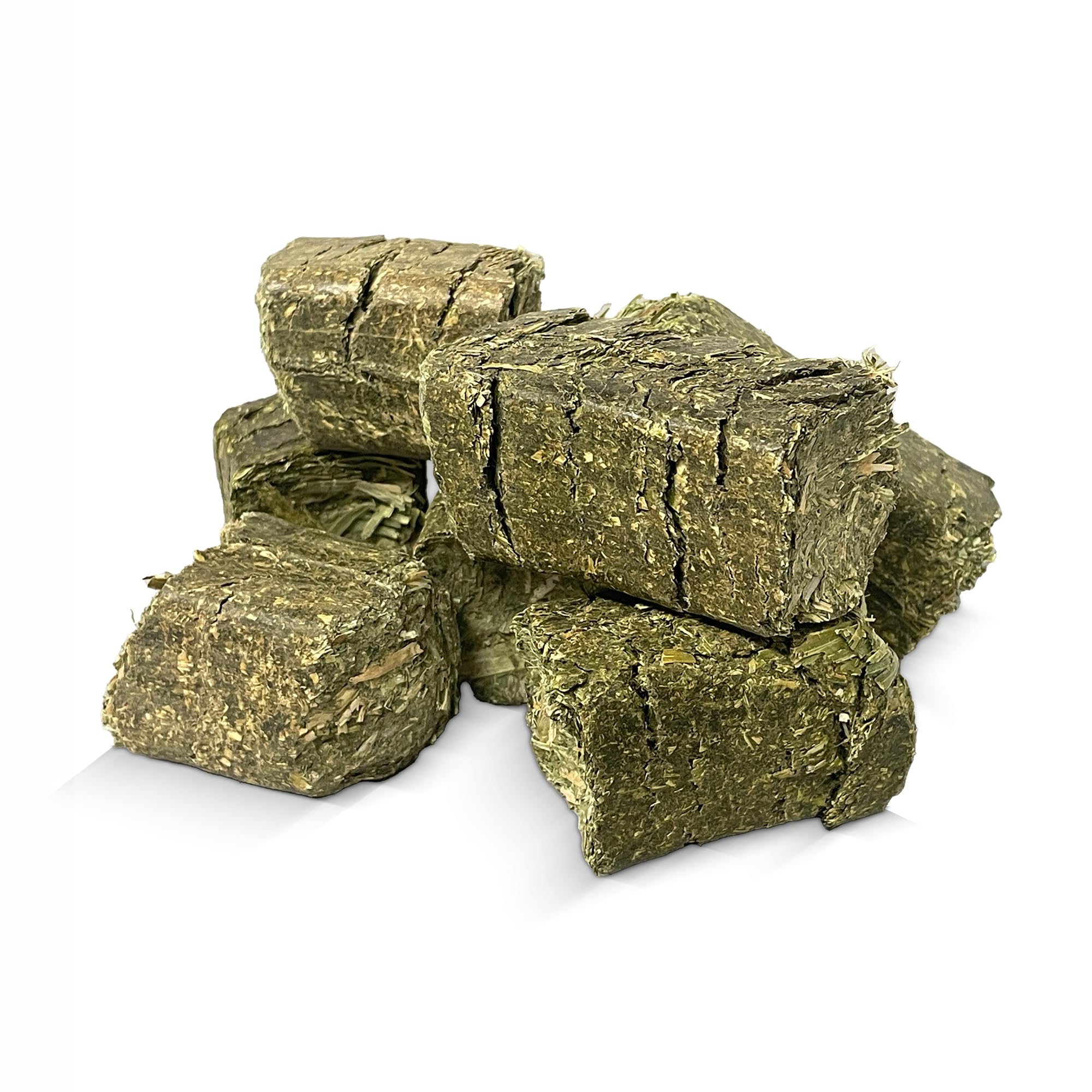 Rabbit Hole Hay - All Natural Alfalfa Hay Cubes for Small Pets - 10 lb Box - Compressed Feed - image 2
