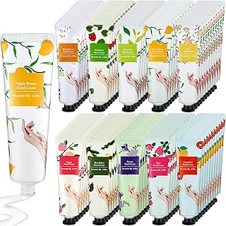 Swiffen 120 Pcs Hand Cream Bulk Hand Cream Gift Set Hand Cream for Dry Cracked Hands Plant Fragrance Hand Cream Mini Hand Lotion Travel Size Lotion Christmas Gifts for Women Moisturizing Hand Cream