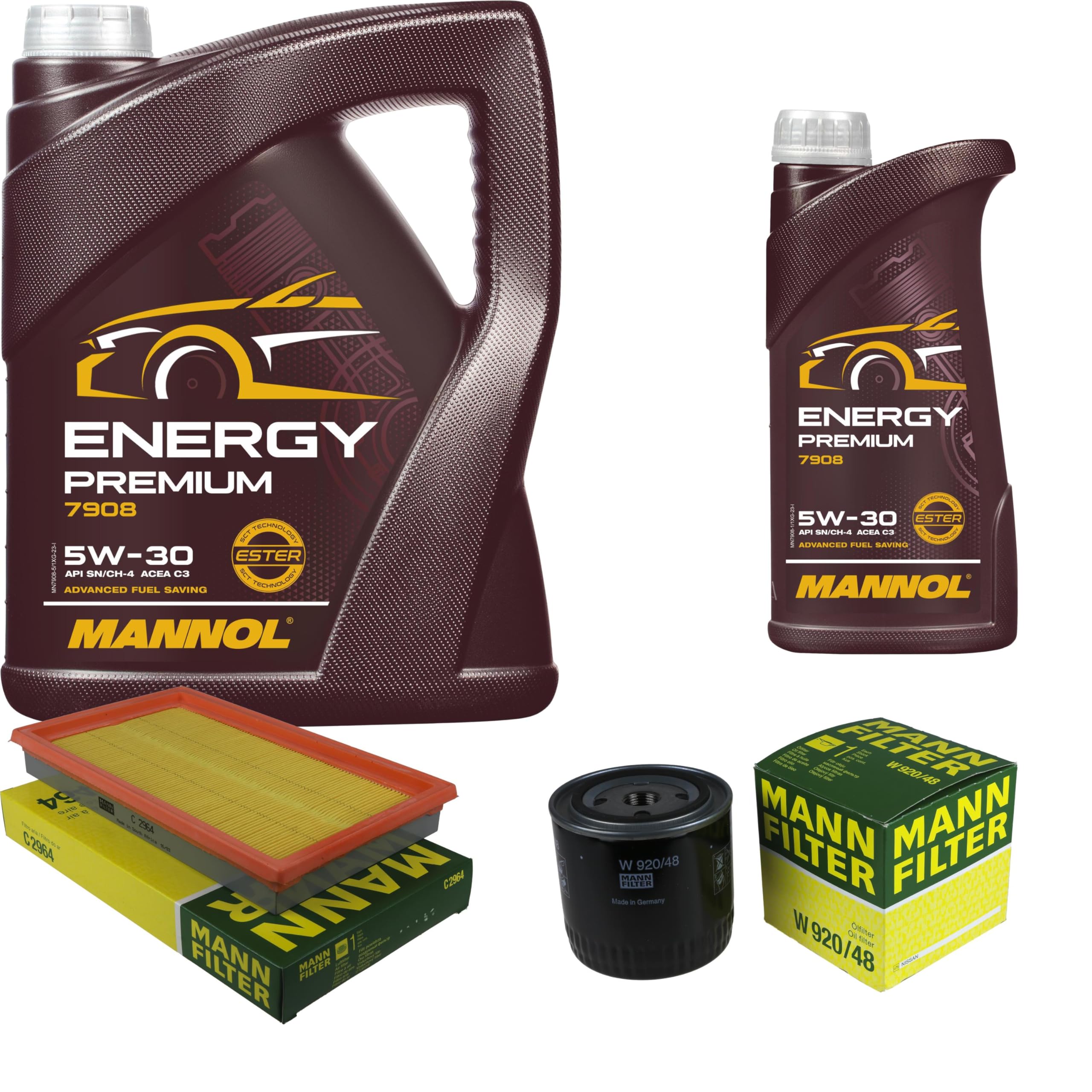 MANNOL Olio motore ENERGY PREMIUM 5W-30 Olio sintetico 5 L Compatibilità con VW Polo Hatchback