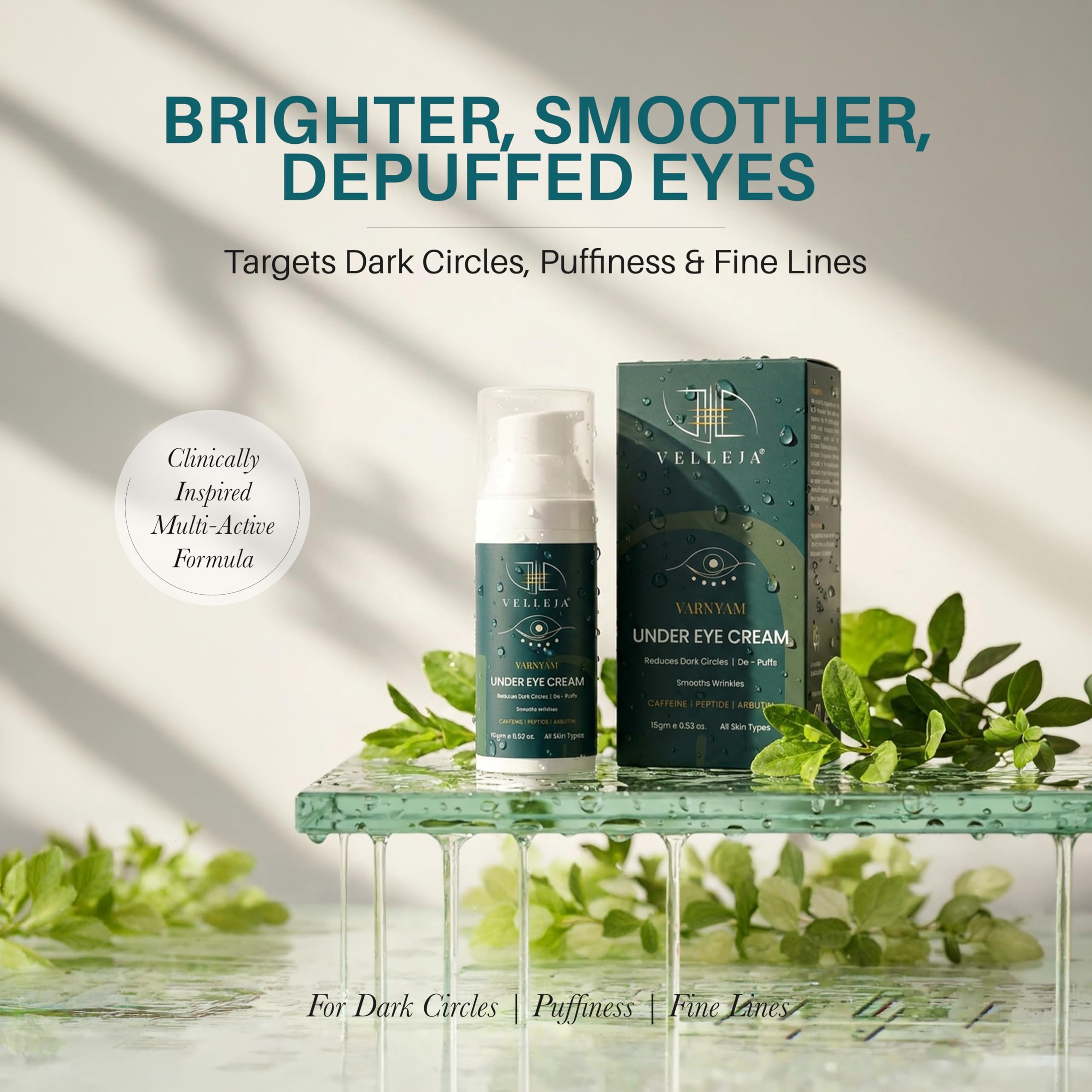 Under Eye Cream for Dark Circles I 5% Peptides, 4% Caffeine & 3% Bakuchiol | Reduces Puffiness & Fine Lines | Eye Serum for Men & Women — Amazon image 7