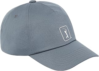 PGA TOUR Men's Airflux Mesh Golf Cap, Lightweight Baseball Style Hat, Pro Series Range