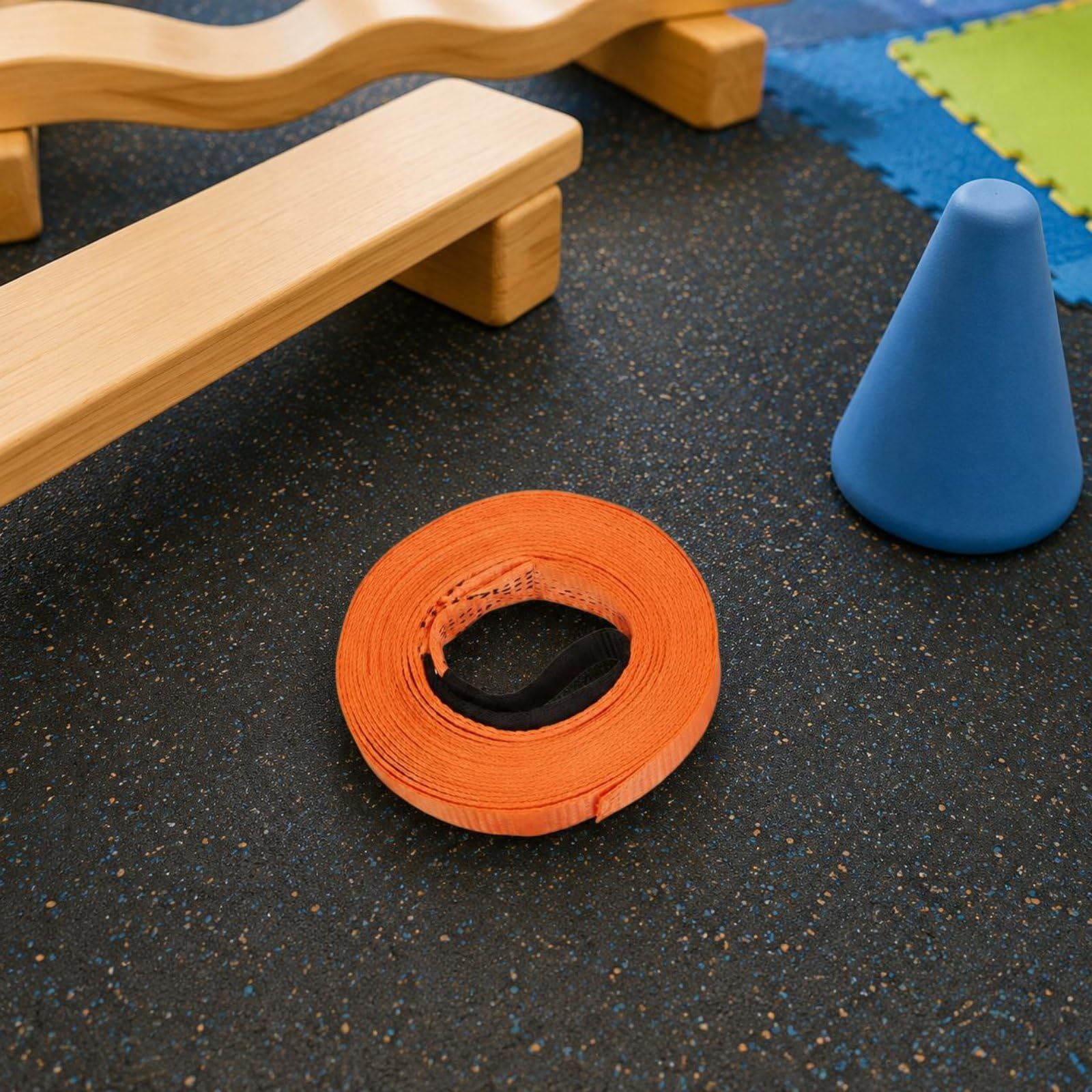 Slackline Facile da Usare Kit Slackline Resistente Attrezzatura Sportiva per Bambini, Parco, Giardino, 15m