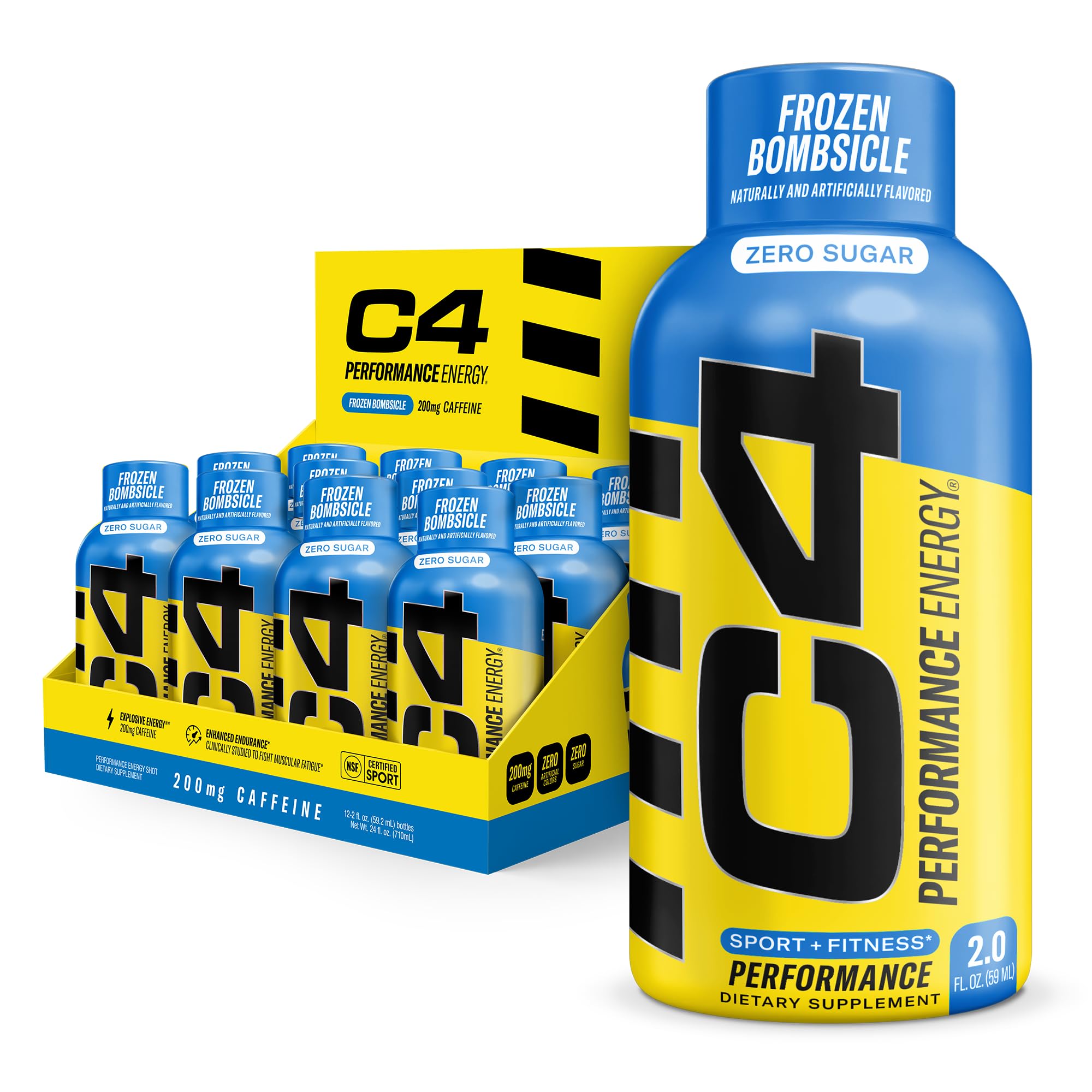 Amazon.com: C4 Performance Energy Shot 2oz 12pk - Frozen Bomb