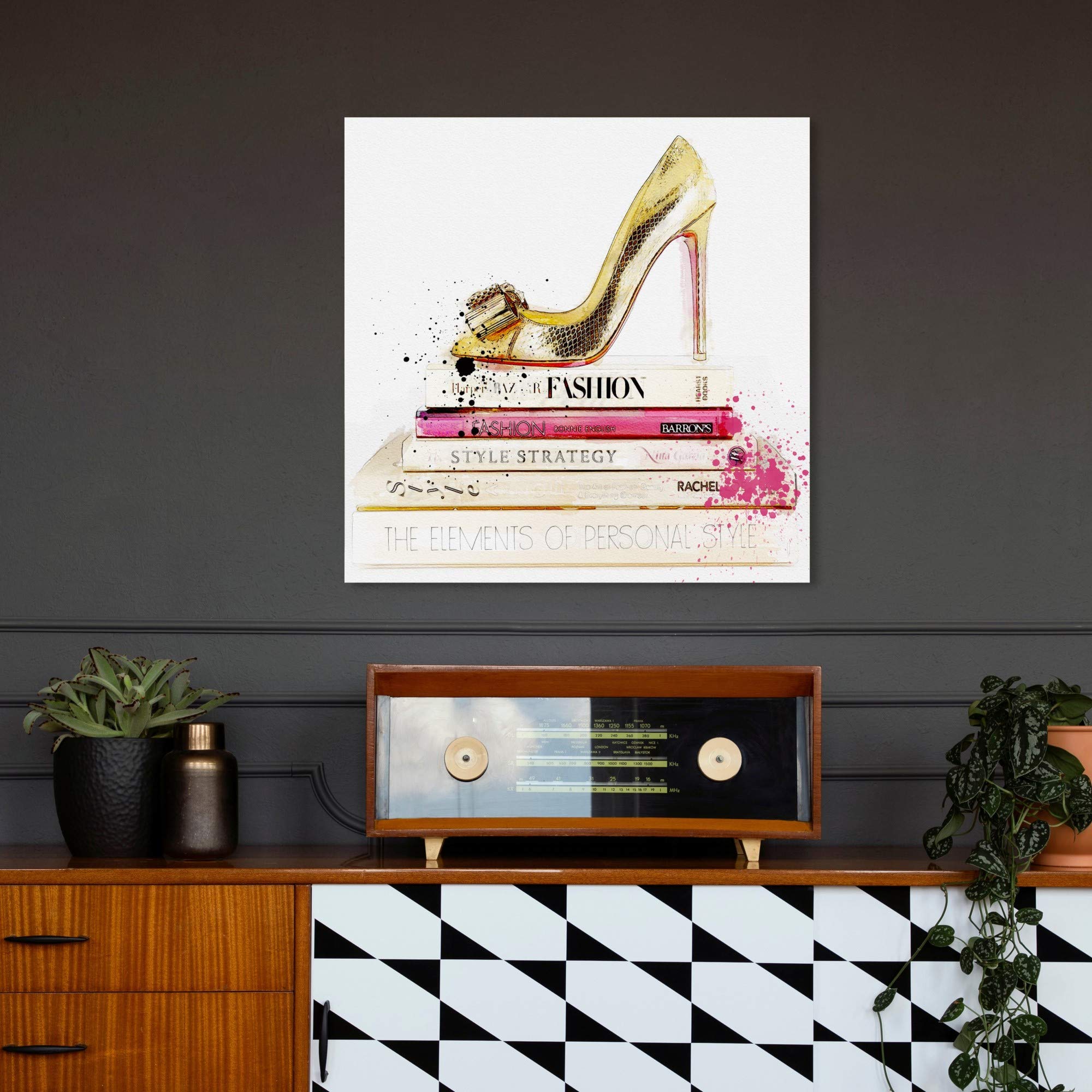 美品✨️ オリバーガル GOLD SHOE AND FASHION BOOKS Amazon.co.jp: The Oliver Gal Artist Co。'Gold Shoe and Fashion