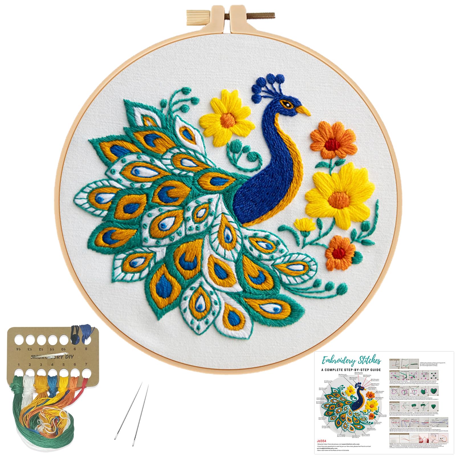Daisy Embroidery Kit for Beginners - Easy Floral Craft -11 Daisy Embroidery Kit for Beginners - Easy Floral Craft -11