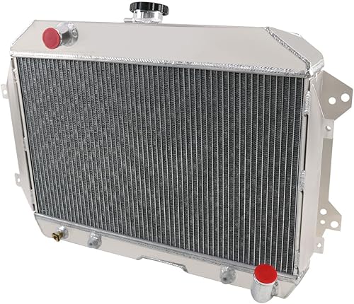 Miniatura 2 de CoolingSnow - Radiador de aluminio de 3 filas para radiadores de aluminio 1970-1975 71 72 73 74 Nissan Datsun 240Z 260Z S30 Chevy V8 + ventilador de