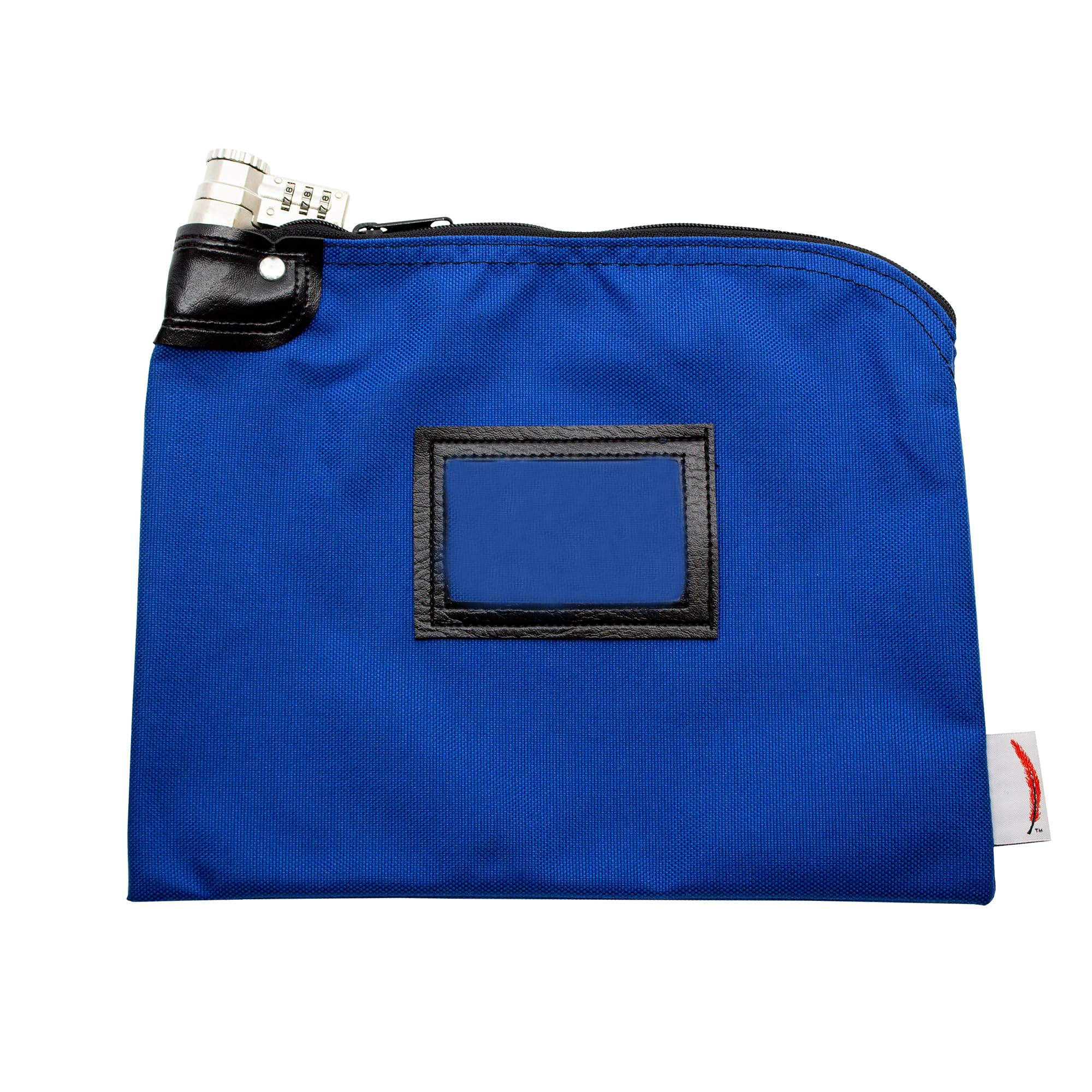 Cardinal bag supplies Bank Bag with Zipper, 9 x 12 Inch Money Bag with Combination Lock, Multipurpose Water Repellent Bank Bag,1000 Denier Nylon Puncture Resistant, Royal Blue