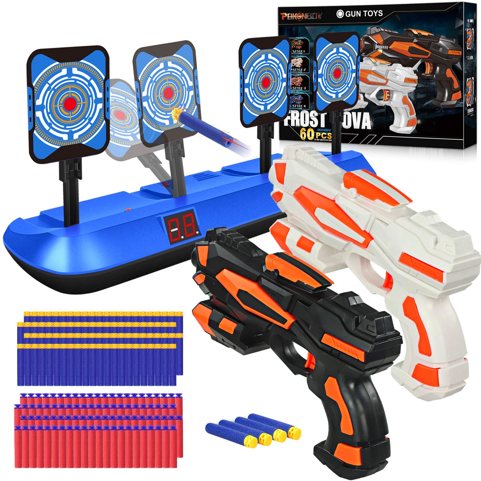 Buy POKONBOY Digital Shooting Target and 2 Pack Blaster Toy s Fit for