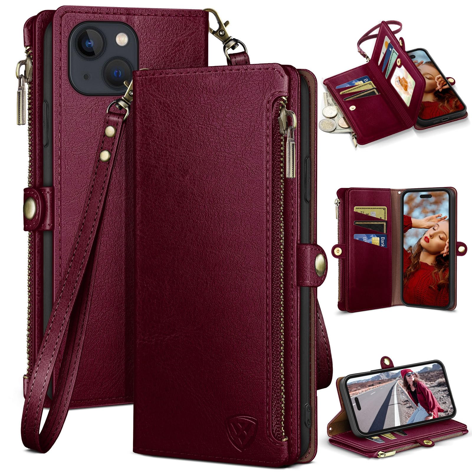 【新品】iPhone 15 pro/スマホケース/CxC Leather Amazon.com: Zoof Genuine Leather Case for iPhone 15 Pro (6.1