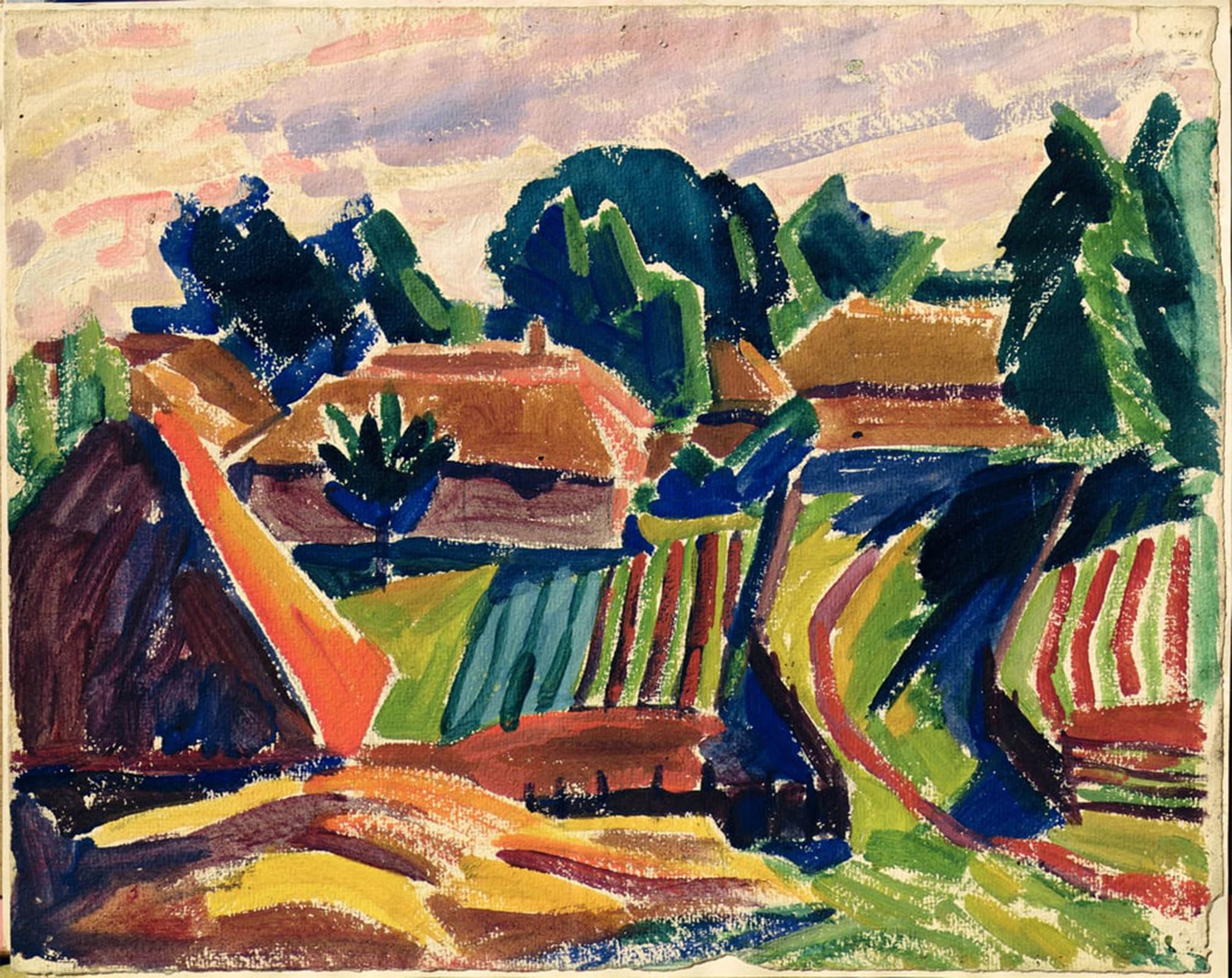 Artxlxxbn No Frame Famous Print Painting Colorful Art Print Landscape By Alexej Von Jawlensky Canvas Art Decorations For Home Decor 60X90cm