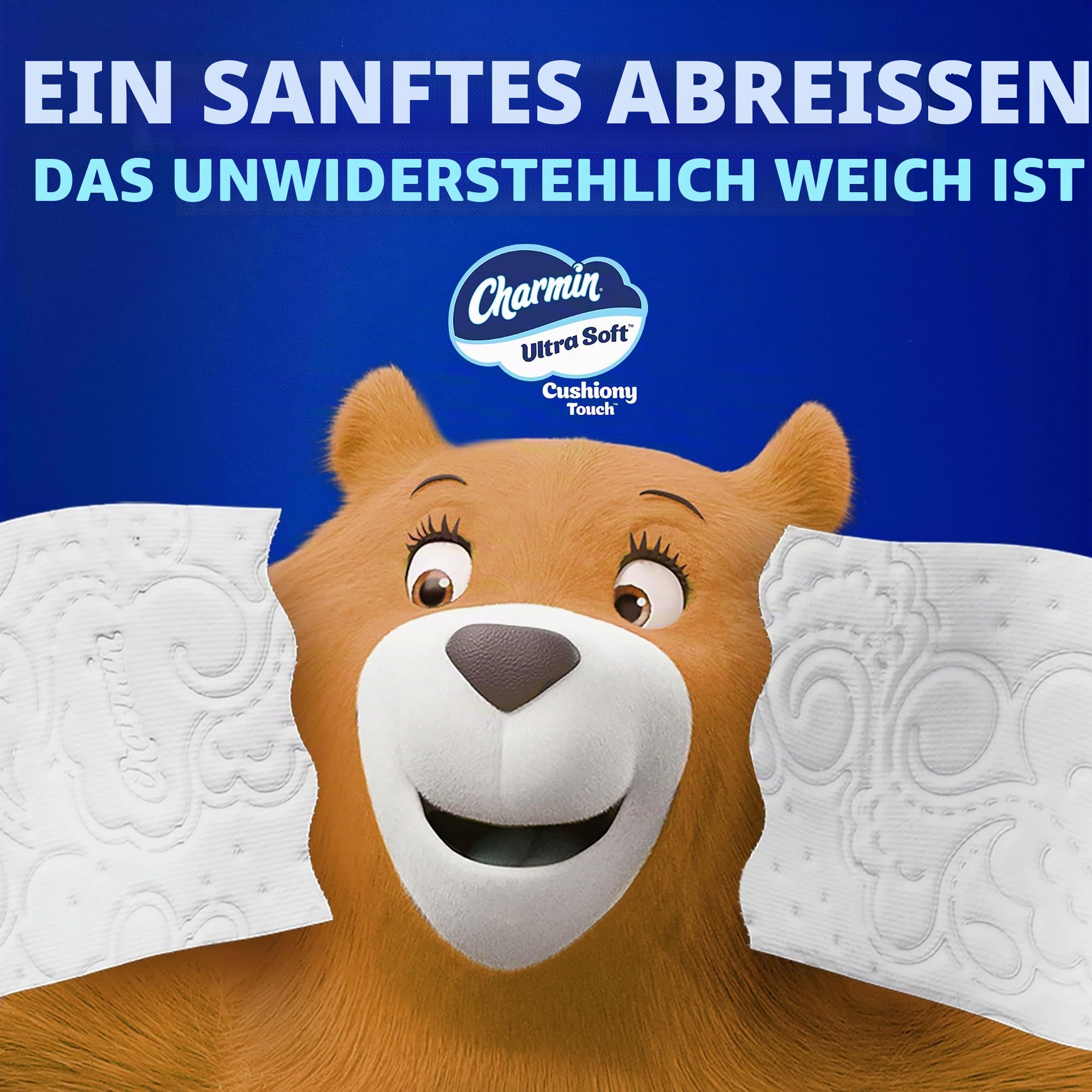 Charmin Ultra Soft WC Papier, Familie Mega Rolle mit gepolsterte Touch (5 x mehr Blatt, 18 Zählen