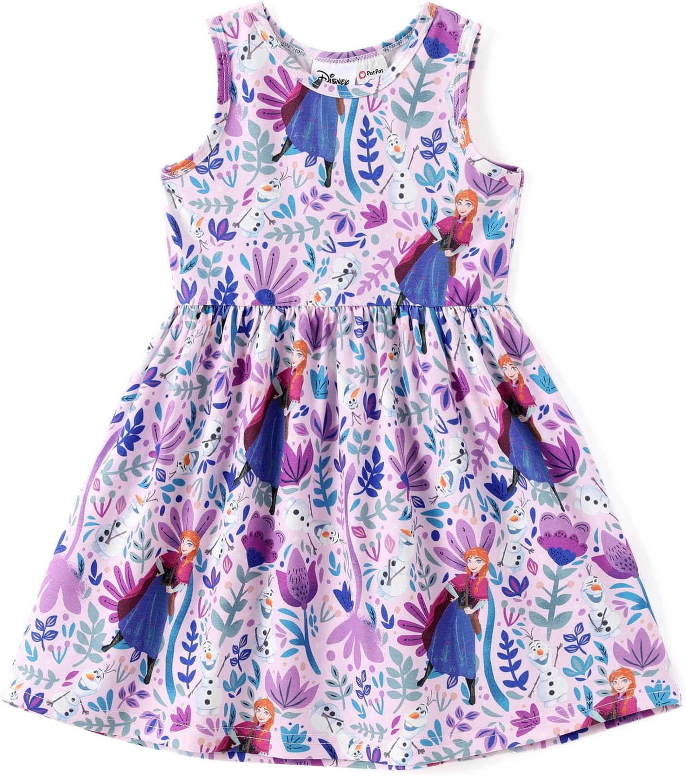 Minnie Mouse Princess Frozen Elsa Stitch Girls Dress Sleeveless & Short Sleeve Casual Summer Clothes Baby to Toddler