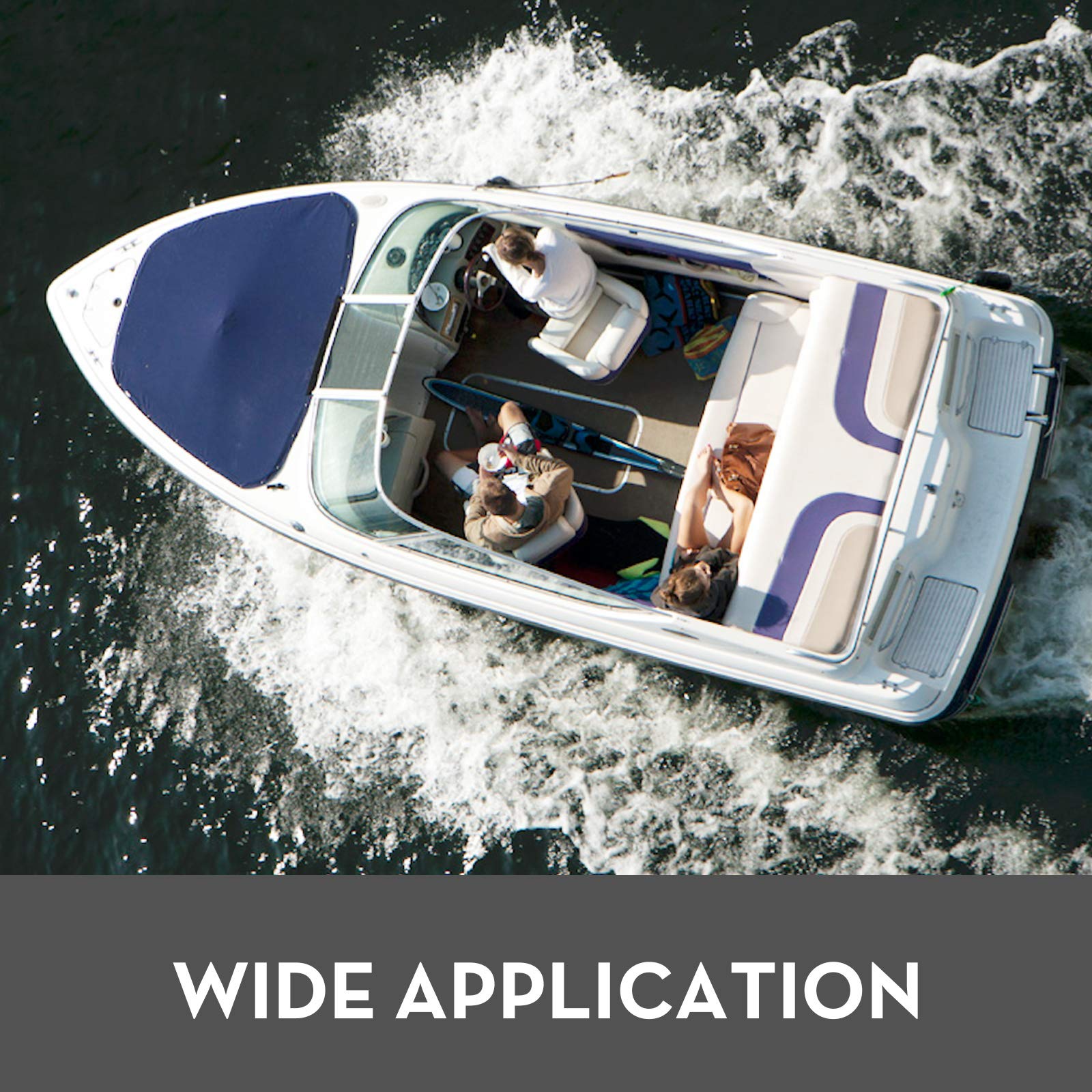 Mophorn Outboard Steering Kit 16' Boat Steering Cables 16 Feet Boat