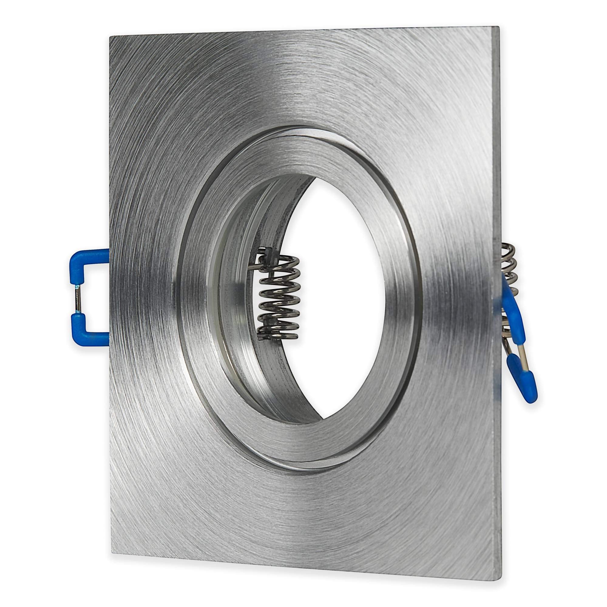 Set di 6 faretti LED da incasso, IP44, argento con taglio fine, 9 Watt, luce bianca calda, 230 V, GU10, faretto da incasso per bagno, doccia, da soffitto, con foro di 60 mm