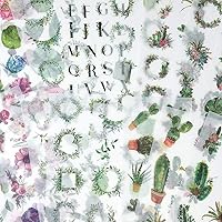 Vista 11 de allydrew Washi - Juego de calcomanías para álbumes de recortes, manualidades para papelería, diario, fabricación de tarjetas, (18 hojas), flores