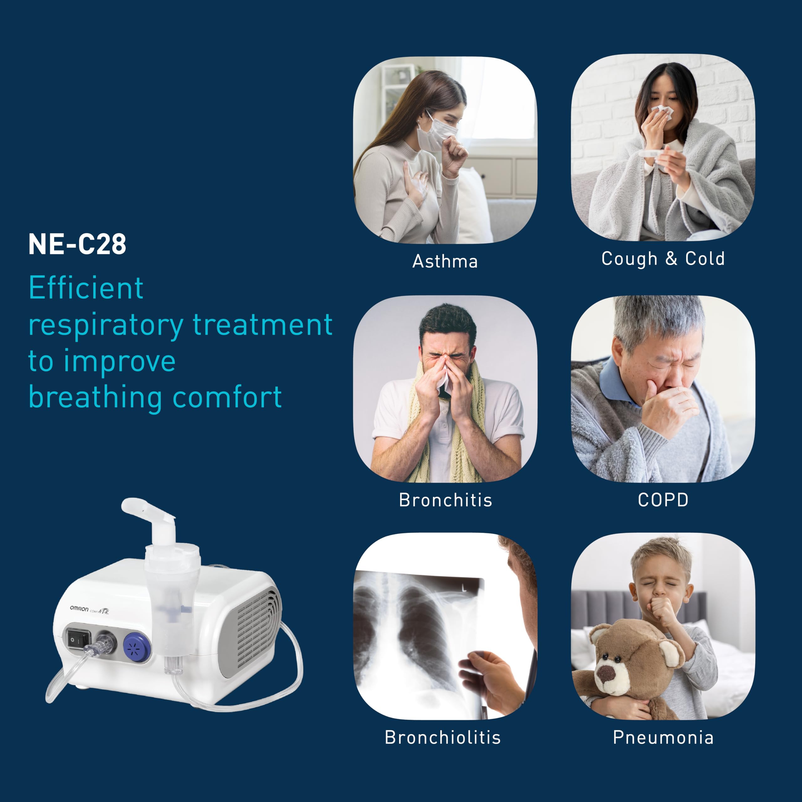 Omron NE C28 Compressor Nebulizer