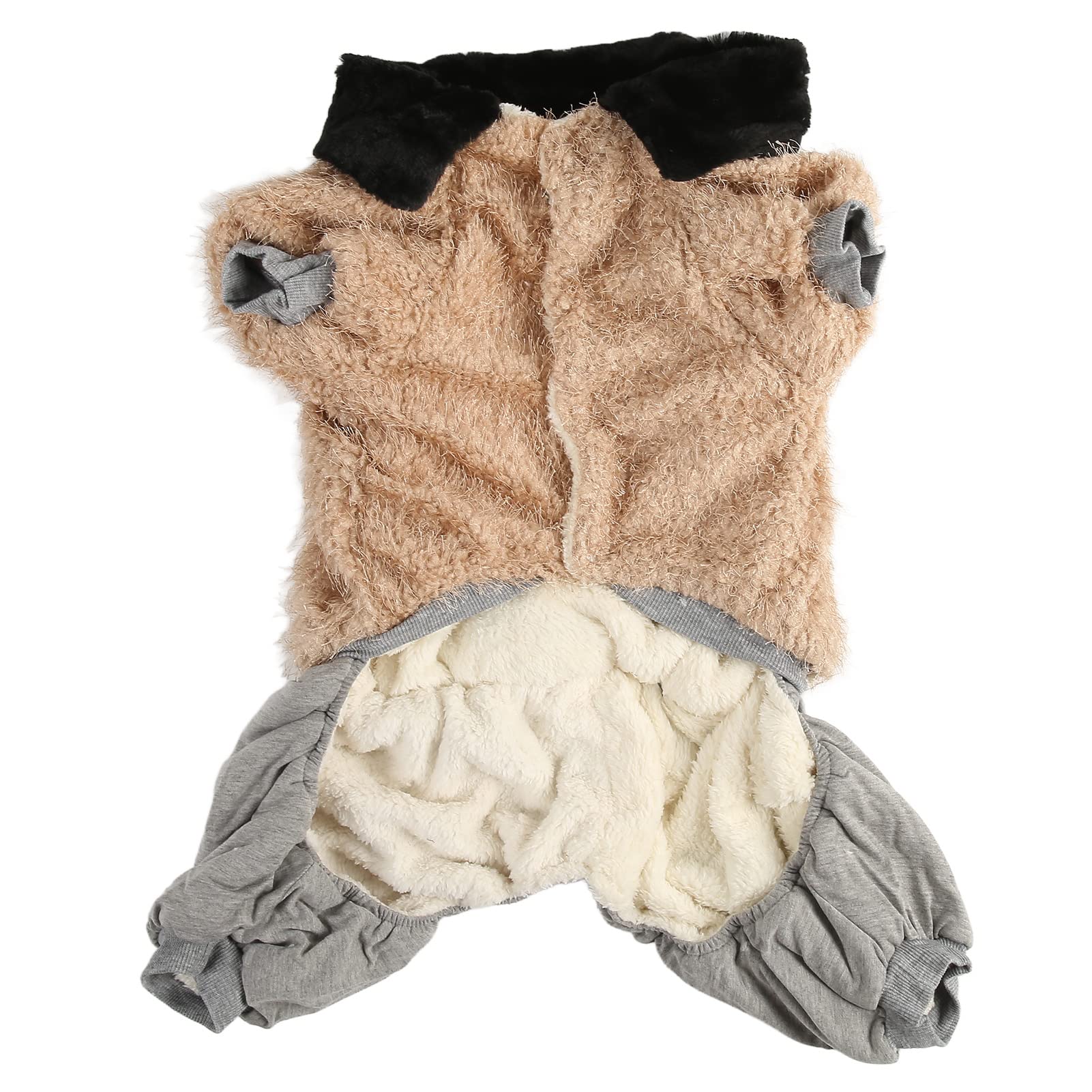 Vêtements chauds en peluche pour chiens pour promenades d'hiver